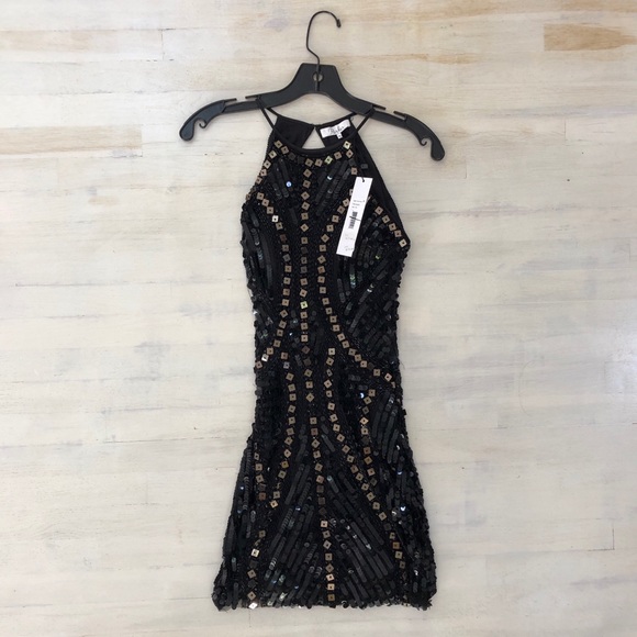 Parker Black Sequin Dress XS 🆕 - Picture 5 of 8